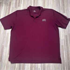 Missouri State University Burgundy Under Armour Polo Top Size XXL